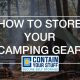 camping, tent, storage
