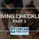 moving checklist, moving day